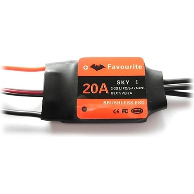 Favourite SKY Regulátor otáček 20A 19g ESC Air/Heli