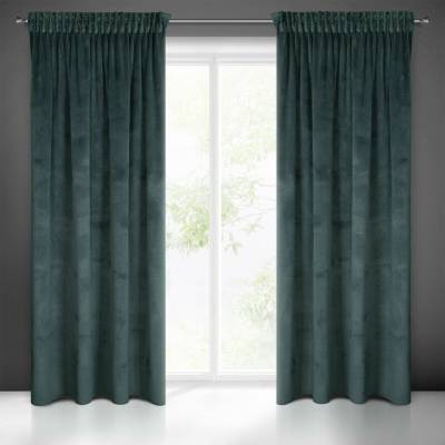 EUROFIRANY ZATEMŇOVACÍ ZÁVĚS NA PÁSCE ELIZA 140X300 CM TMAVĚMÁTOVÁ
