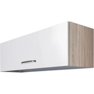 Flex Well Valero 100 x 32 x 32 cm bílá vysoce lesklé dub sonoma matný – Zboží Dáma