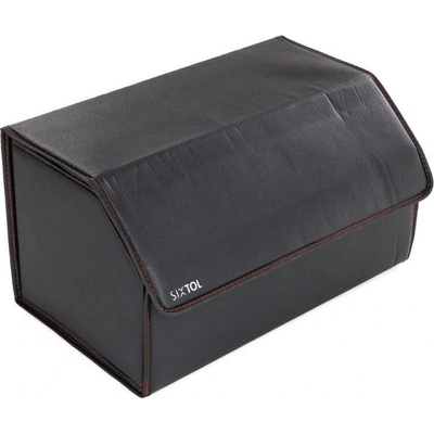 Organizér do kufru auta CAR COMPACT LEATHER L, 2 přihrádky, skládací, s víkem SIXTOL