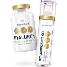 WoldoHealth Kyselina hyaluronová set gel 50ml a 90 kapslí