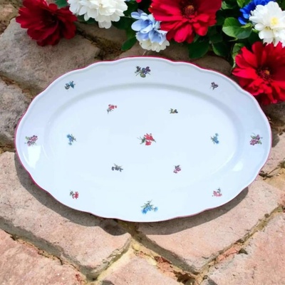 Český Porcelán Dubí Misa oválna 35cm Hádzanka