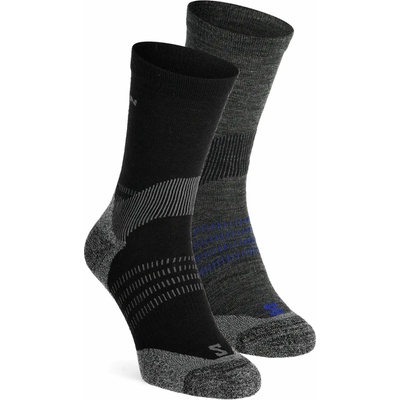 Salomon X Ultra Access Crew 2-Pack anthracite black