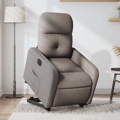 vidaXL 3206814 Elektrické zvedací polohovací textil taupe