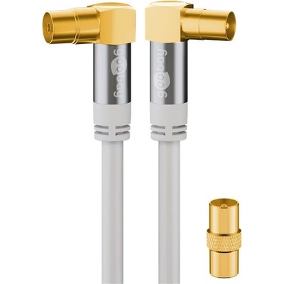 Goobay Кабел за тв антена баща-майка 90° 3 м 135db Goobay (70420) (70420)