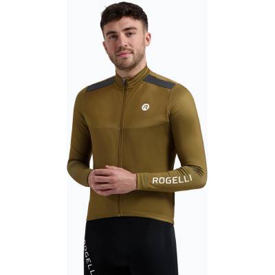 Rogelli Мъжка колоездачна блуза с дълъг ръкав Rogelli Mono brown