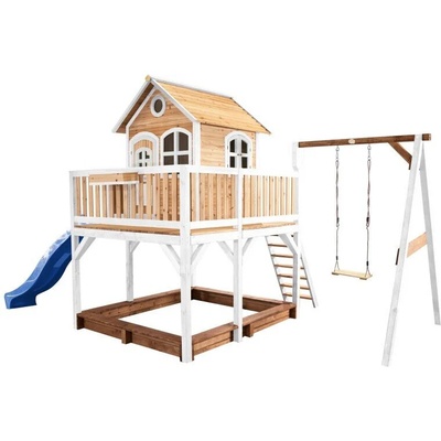 axi Мега Къща Liam, Axi с катерушка и 1 люлка - Blue Slide