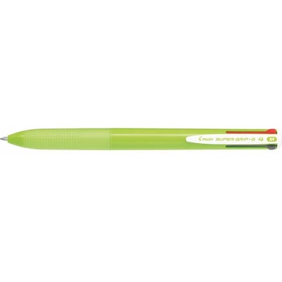 Pilot Химикалка, 0, 27 мм, с бутон, светлозелен корпус, PILOT "Super Grip G", четири цвята BPKGG-35M-LG (BPKGG-35M-LG)