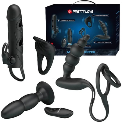 Секс комплект от 4 части, кутия с интимни изненади - Master Hunter (DEBRA01520)