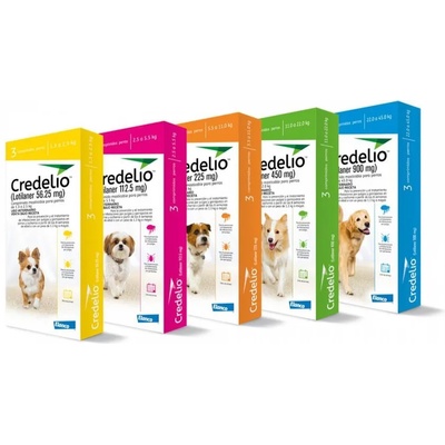 Elanco Credelio Кределио таблетки за дъвчене за кучета против бълхи и кърлежи 3 броя