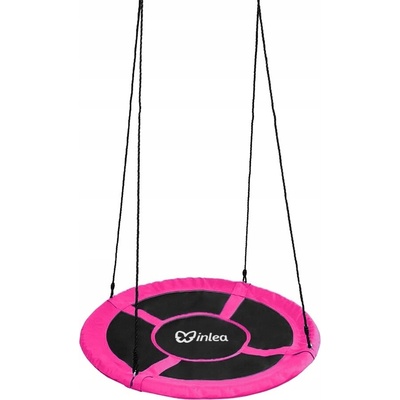 INLEA Závesný hojdací kruh 90 cm ružový