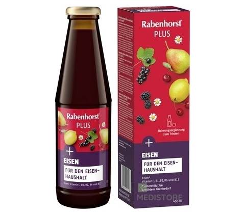 Rabenhorst Eisen plus šťava 450 ml