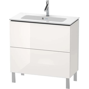 Duravit L-Cube - Шкафче за умивалник „Compact, 86x82x39 см, 2 чекмеджета, лъскаво бяло LC667402222 (LC667402222)