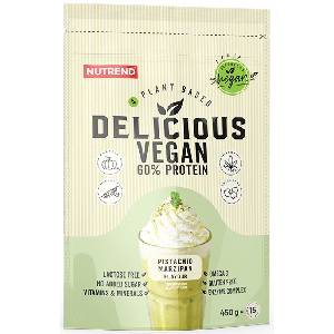 Nutrend Delicious Vegan Protein, шамфъстък с марципан, 450 g, Nutrend