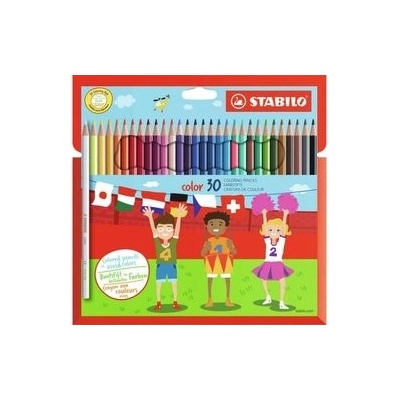 Pastelky STABILO color, sada 30 ks v kartonovém pouzdru