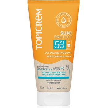 Topicrem Sun Protect Moisturizing Sun Milk хидратиращо мляко за тен SPF 50+ 50ml