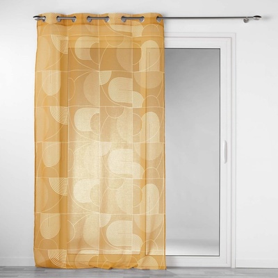 douceur d'intérieur Žlutá voálová záclona 140x280 cm Esquisse – douceur d'intérieur