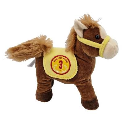 Plyšový dostihový koník so zvukom 22cm - 3