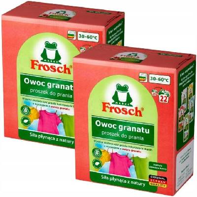 Frosch Prací prášek granátové jablko 2,9 kg 44 praní bio hypoalergenní