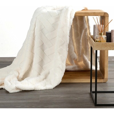 Takoy DESIGN 91 flanelový prehoz CARO 170x210 cm zdobený reliéfnym vzorom-HF-458713 170 x 210 cm