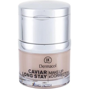 Dermacol Caviar Long Stay Make-Up & Corrector фон дьо тен и коректор с хайвер 30 ml нюанс 1 Pale