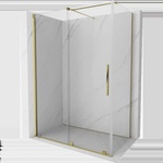 Mexen Velar плъзгаща се душ кабина 140 x 80 см, прозрачна, златна - 871-140-080-01-50 (871-140-080-01-50)