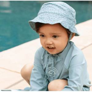 Swim Essentials Swim Essentials: Bucket шапка UPF50+ с козирка и защита за врата - "Green Leopard (SWE-2023SE577)