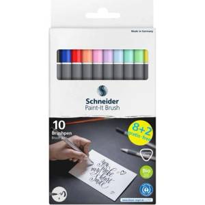 Schneider Комплект химикалки с гъвкав връх, SCHNEIDER "Paint-It 070", 10 различни цвята ML07010504 (ML07010504)
