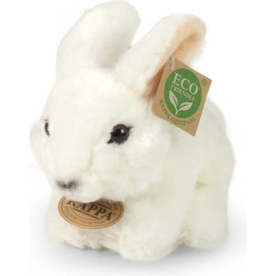 Rappa Плюшено зайче бяло 16 см eco-friendly