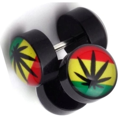 Blingstar A915 WEED/RASTA Round