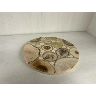 Dřevotéka Podtácek kulatý jednostranný 18 cm