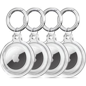 Tech-Protect 4x кaлъфи за Apple Airtag от Tech Protect Icon - Прозрачни (5906302360765)