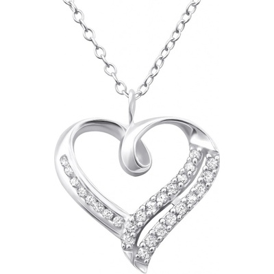 Bangles.cz Řetízek srdce nobless 1772