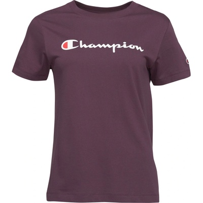 Champion Dámske tričko CREWNECK fialová biela červená