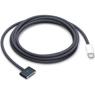 Apple USB-C to Magsafe 3 Charge Cable - оригинален магнитен захранващ кабел за MacBook Pro 14 (2023), MacBook Pro 16 (2023), MacBook Air 13 (2024), MacBook Air 15 (2024) (200 см) (тъмносин) (bulk)