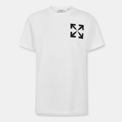 Off White Тениска Off White Men's Arrow Slim T-Shirt - White-Black