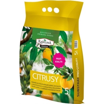 RAŠELINA SOBĚSLAV Substrát PREMIUM pre citrusy 5 l