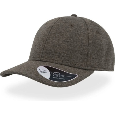 Atlantis Headwear Feed 6 panelová baseballová COT-33016067099 Šedá tmavá