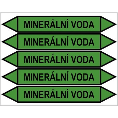 Značení potrubí, minerální voda PZG 009249