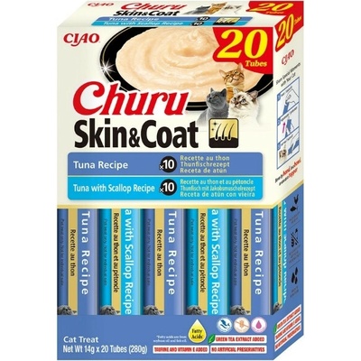 Inaba Churu Cat Snack Skin & Coat tuniak Multipack 20 x 14 g