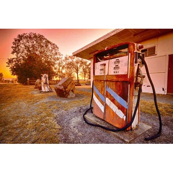 DIMEX ART s. r. o Флизелинов фототапет стара бензиностанция 375 x 250 см