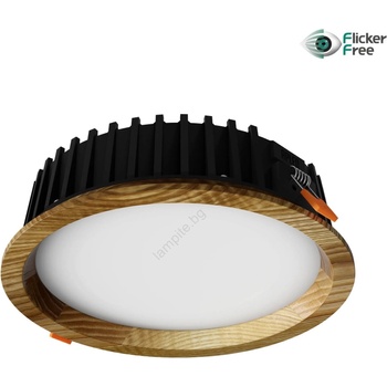 Image 1 of APLED - LED Лампа RONDO WOODLINE LED/12W/230V 4000K Ø 20 см пепел масивнo дървo (AP0191)
