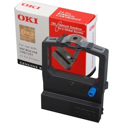 OKI 09002316, черно, оригинална боядисваща лента (09002316)