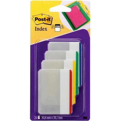 POST-IT Post-it index silný široký klasické farby 50,8 x 38 mm