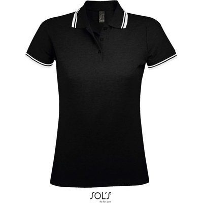 SOL's Collection Polokošile Pasadena Women krátký rukáv dámská COT-25057898001 Černá bílá