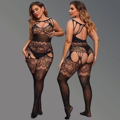 Vaqua Dámské BODYSTOCKING PLUS SIZE 86010