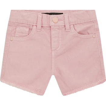 Image 1 of Guess Къси едноцветни панталони за мини момиче в бледо розов цвят Guess