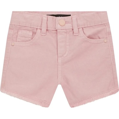 Guess Къси едноцветни панталони за мини момиче в бледо розов цвят Guess