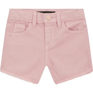Guess Къси едноцветни панталони за мини момиче в бледо розов цвят Guess