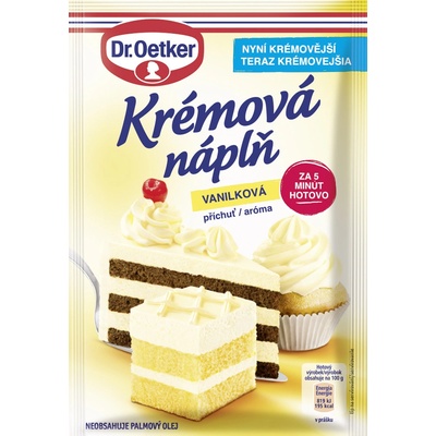 Dr. Oetker Krémová náplň s vanilkovou příchutí 65 g
